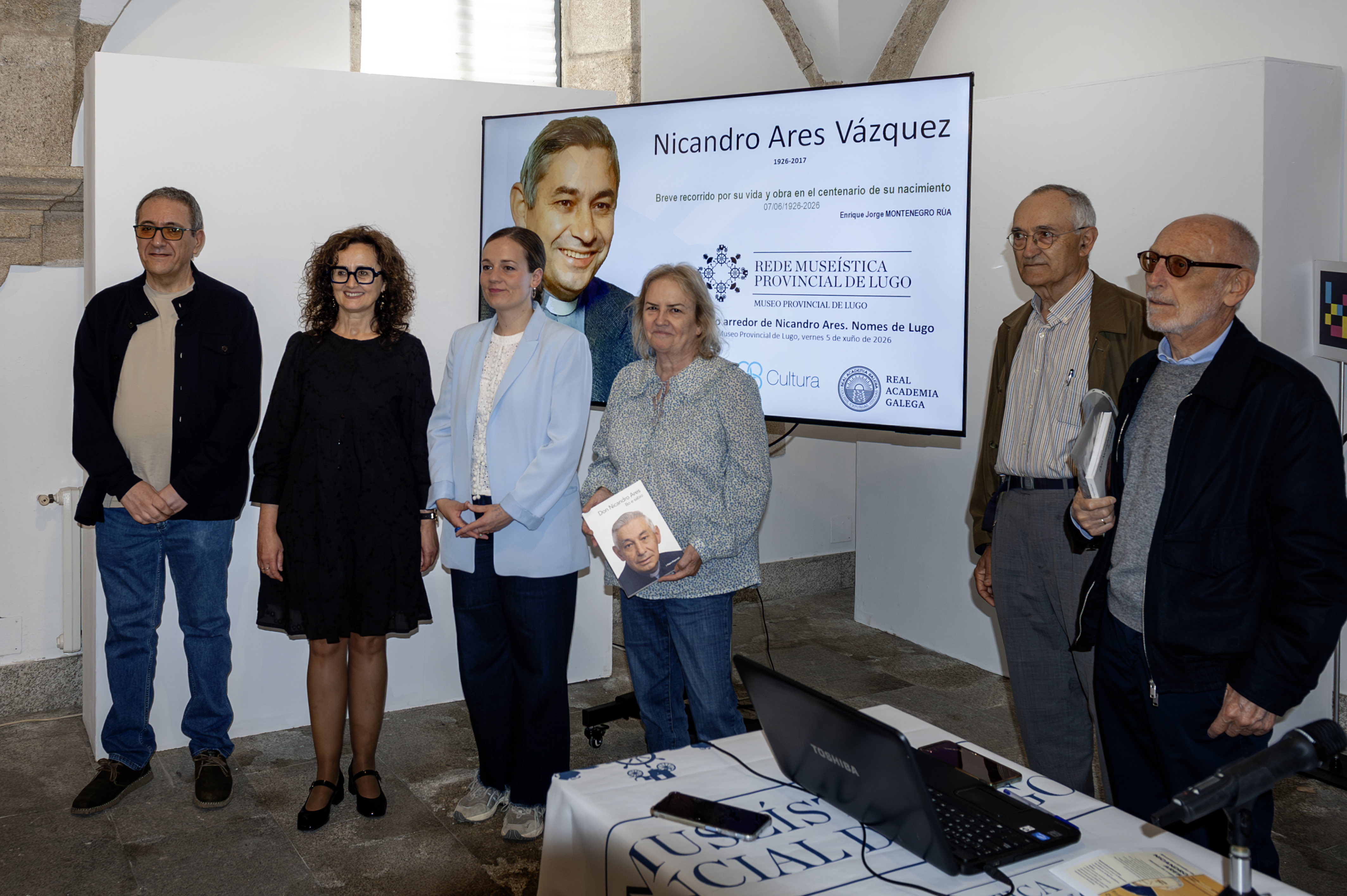 Nicandro Ares, Toponimia, Seminario de Lugo, Día das Letras Galegas, Antón Santamarina, Felipe Arias, Enrique Montenegro, Aurelia Balseiro, Dolores Sánchez Palomino