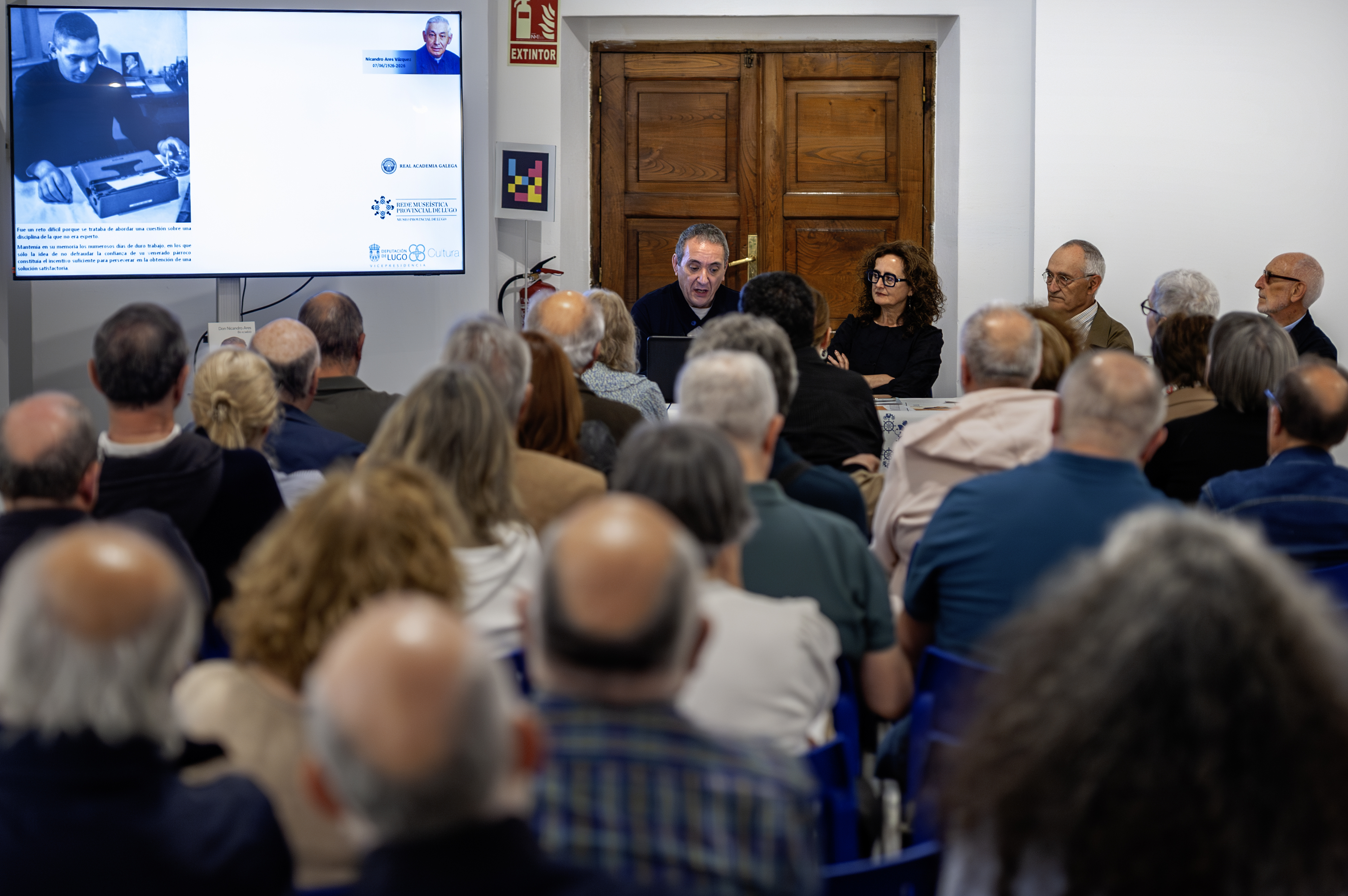 Nicandro Ares, toponimia, Real Academia Galega, Dolores Sánchez Palomino, Antón Santamarina, Felipe Arias, Enrique Montenegro, Real Academia Galega, Biblioteca del Seminario de Lugo