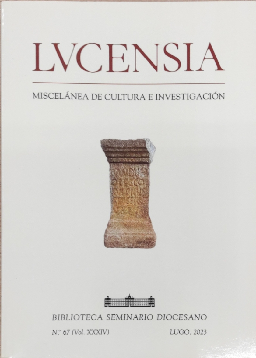 LVCENSIA LUCENSIA ARA DE CURBIÁN SAN MIGUEL DO MONTE FELIPE ARIAS UXÍA BALLESTEROS CRUCEIROS DE LÁNCARA ARQUITECTURA INDIANA MARIÑA LUCENSE GEGUNDE MARUJA MALLO JULIA MINGUILLÓN REBOREDO PAZOS XOÁN ANLLO MUSEO DE LUGO CARLOS V ÓSCAR MURADO